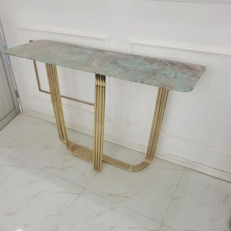 Live Edge Console Freedom Outstanding Fashionable Hall Front Entry Metal Table
