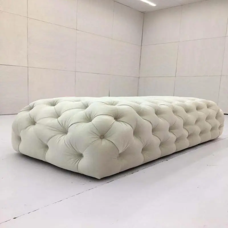 Design Bedroom Italian-style Long Bed Bench High-density Sponge Comfortable