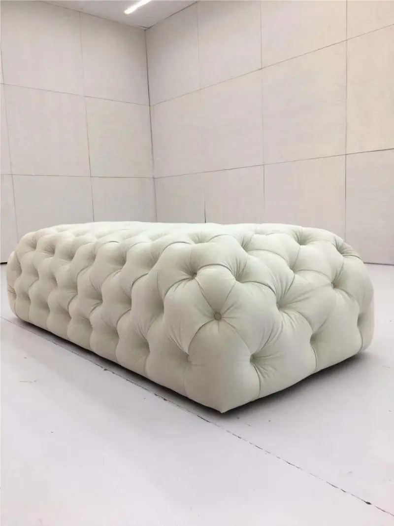 Design Bedroom Italian-style Long Bed Bench High-density Sponge Comfortable