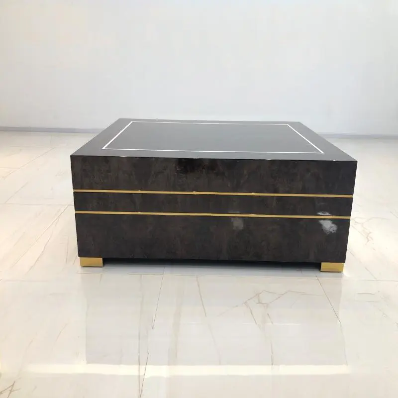 Wooden Luxury Coffee Table European-style Modern living room Table
