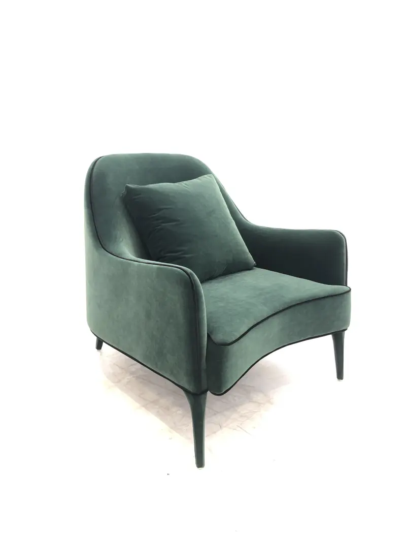 green single sofa soft couch luxury classic noble wooden vintage sofa