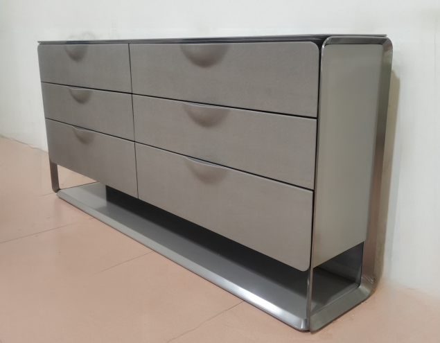 Stainless steel side table