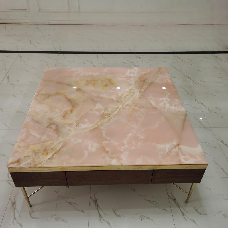 wooden marble Coffee Table