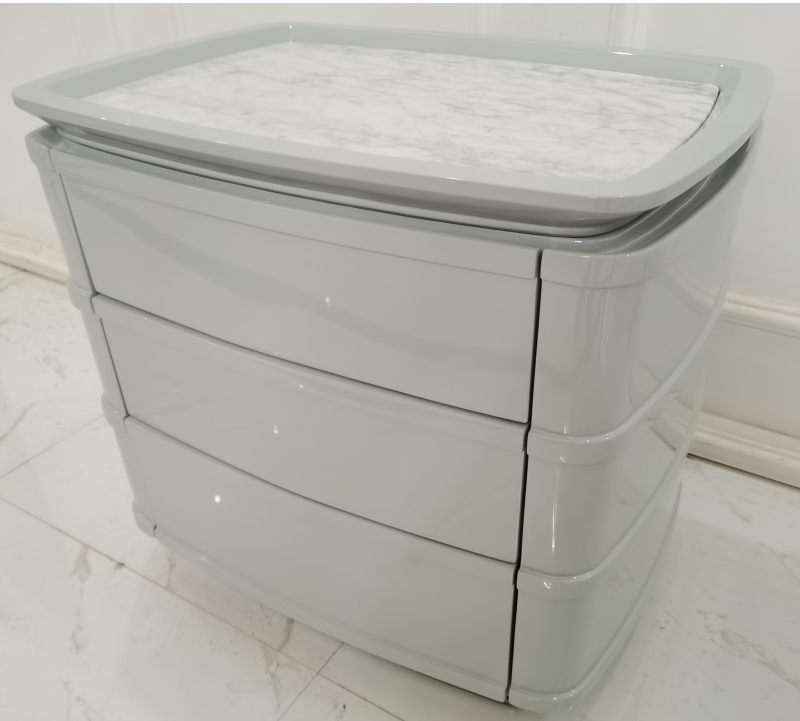 Modern Grey Bedside Table