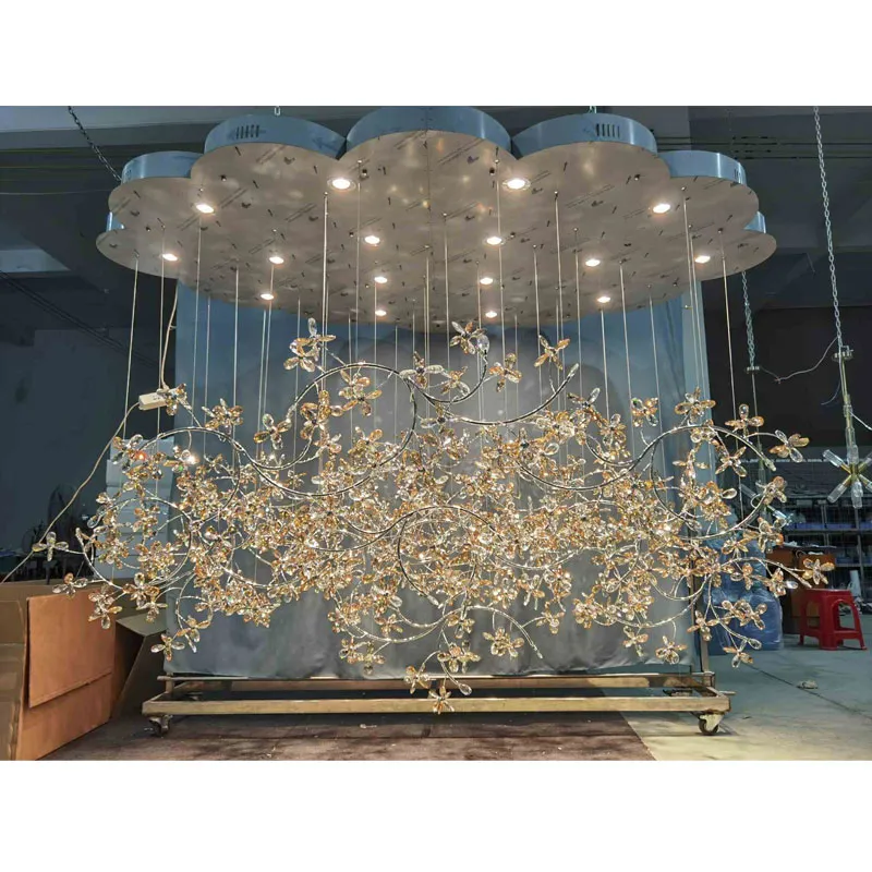 Lustres de cristal de flor de alta qualidade