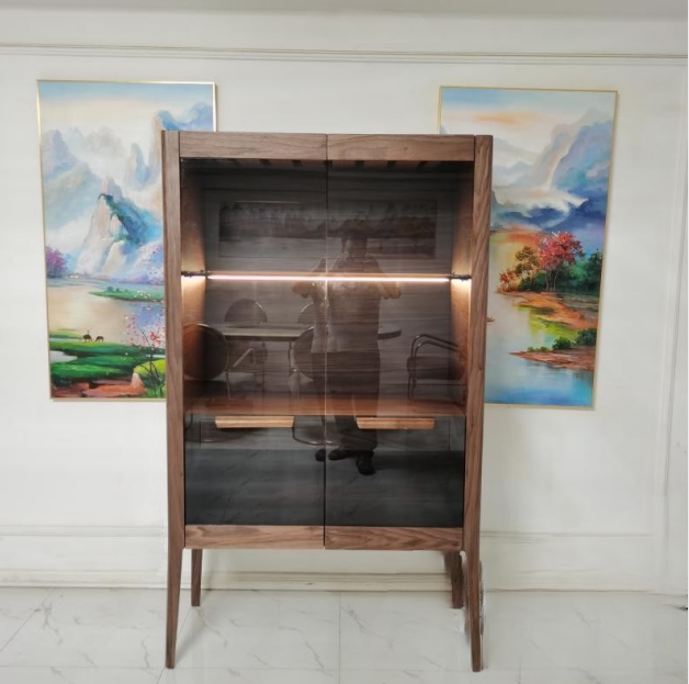 liquor cabinet with lights