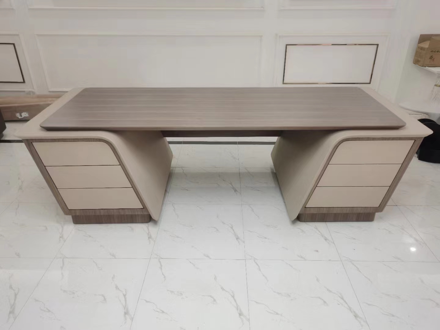 wooden office desk