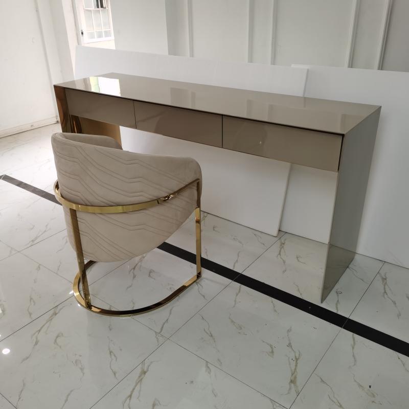 stainless steel makeup table