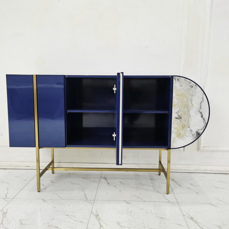 blue unique design cabinet