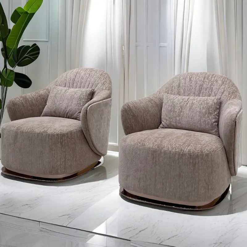 Самый удобный одноместный диван гибкой формы Light Luxury, изготовленный по индивидуальному заказу.