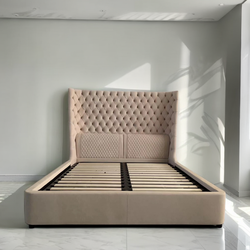 solid wood bed frame