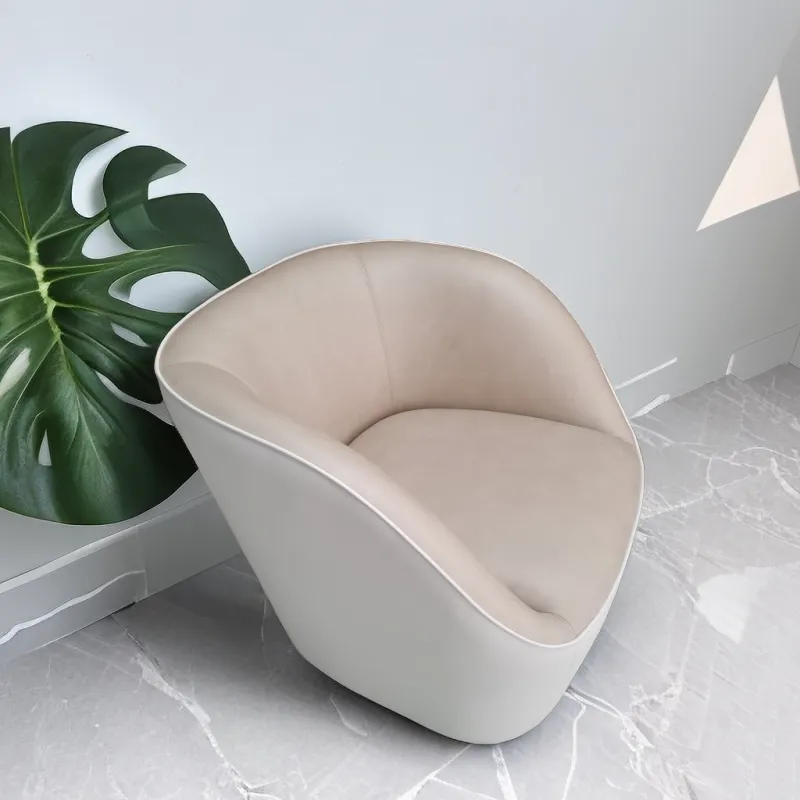 Sofá de sala de estar individual moderno e confortável com design suave