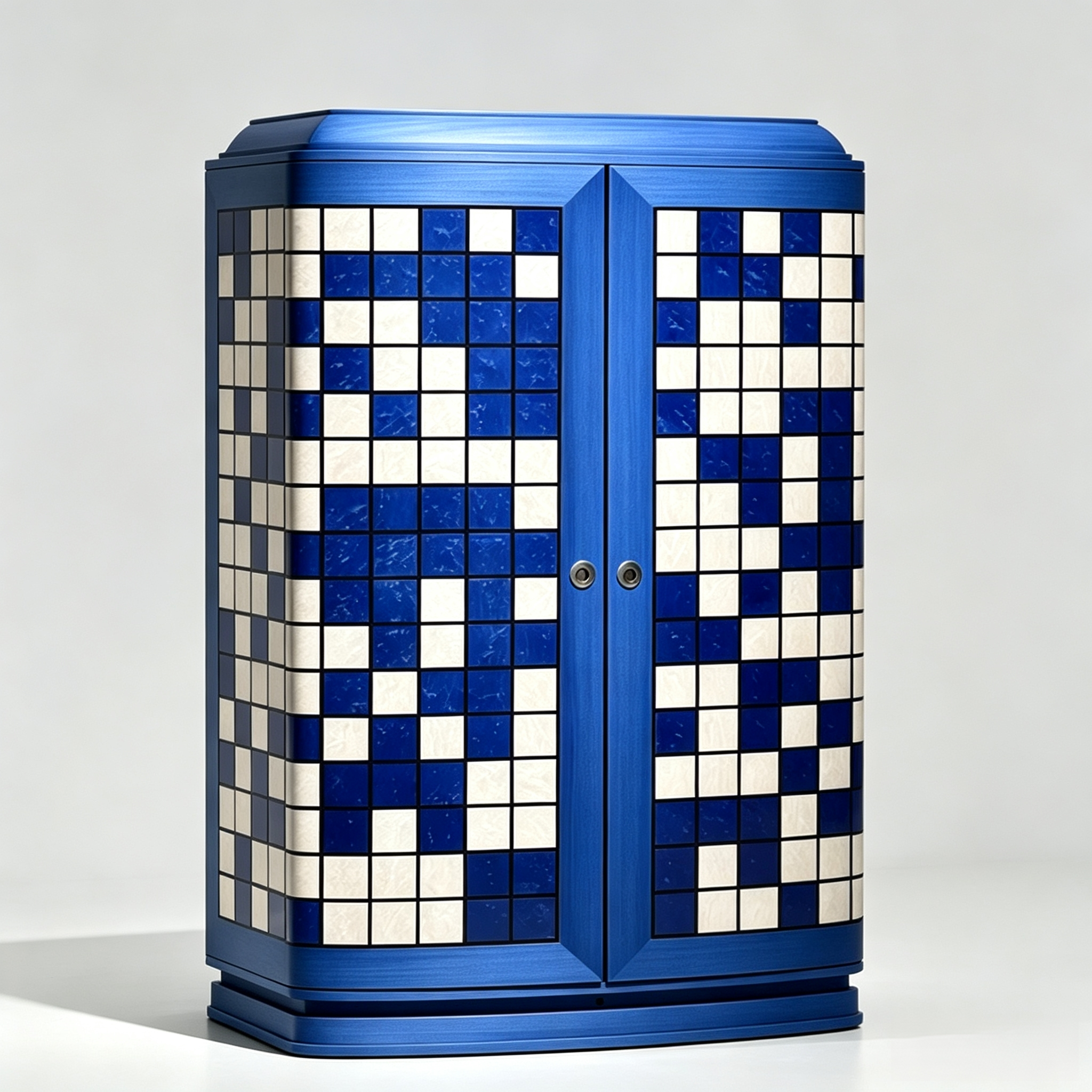 Middle East villa curved mosaic tile color display cabinet