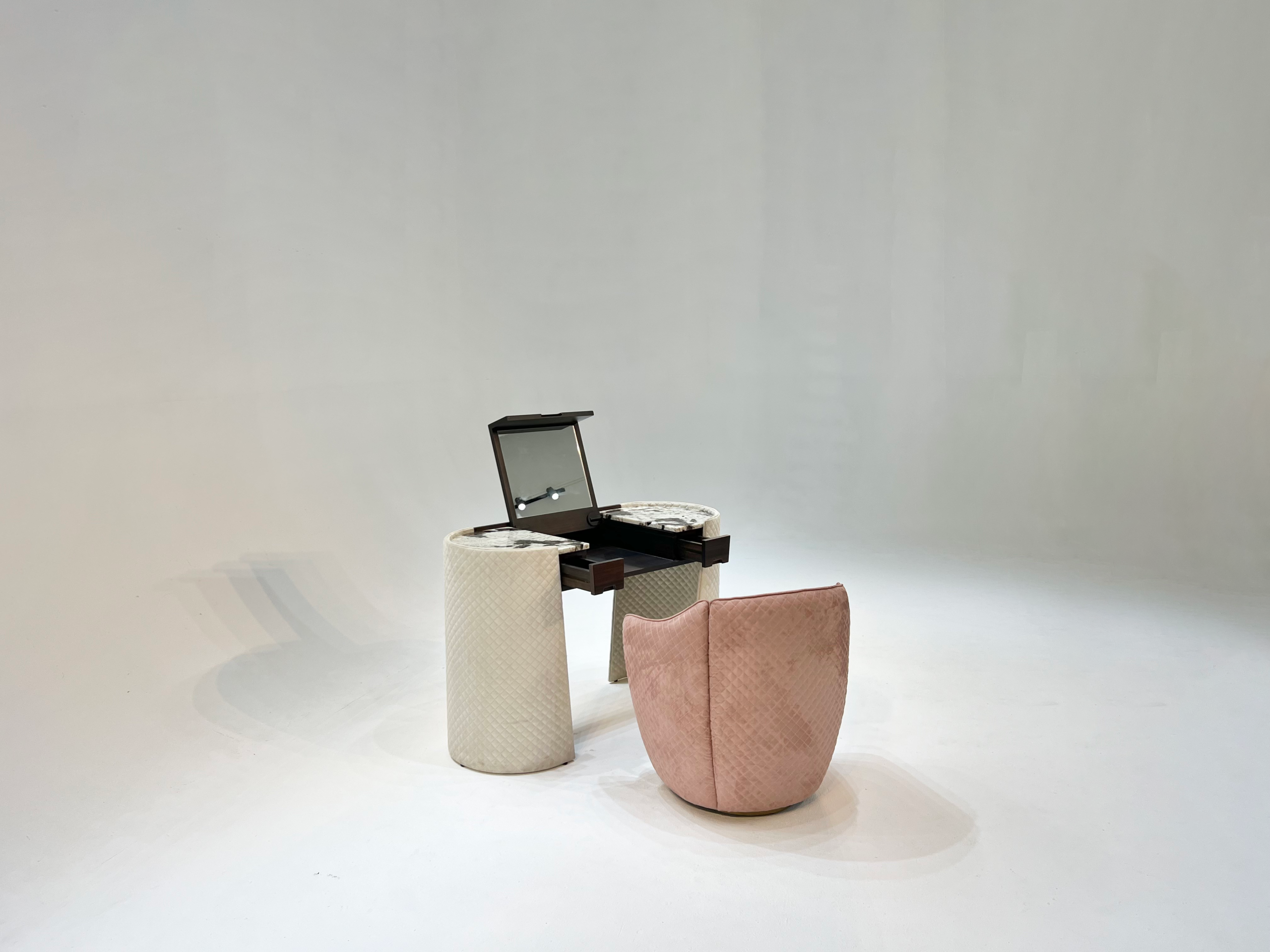 Middle East villa modern marble countertop dressing table set - Image 2