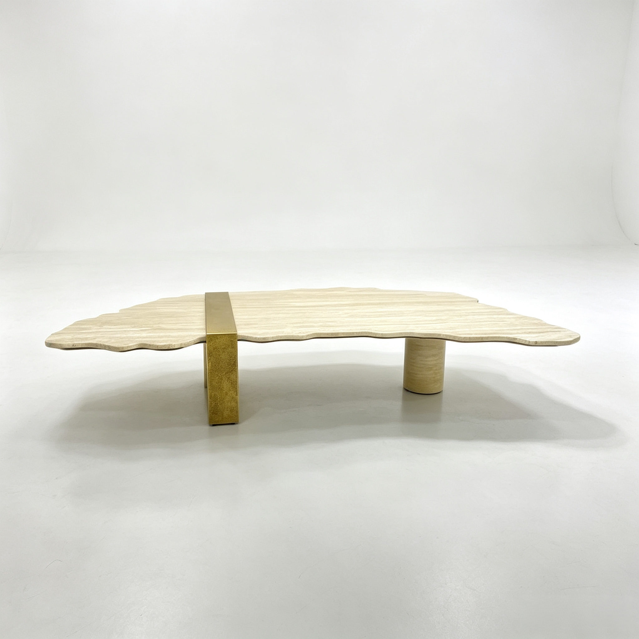 Unique irregular natural travertine coffee table of Middle Eastern villa - Image 2