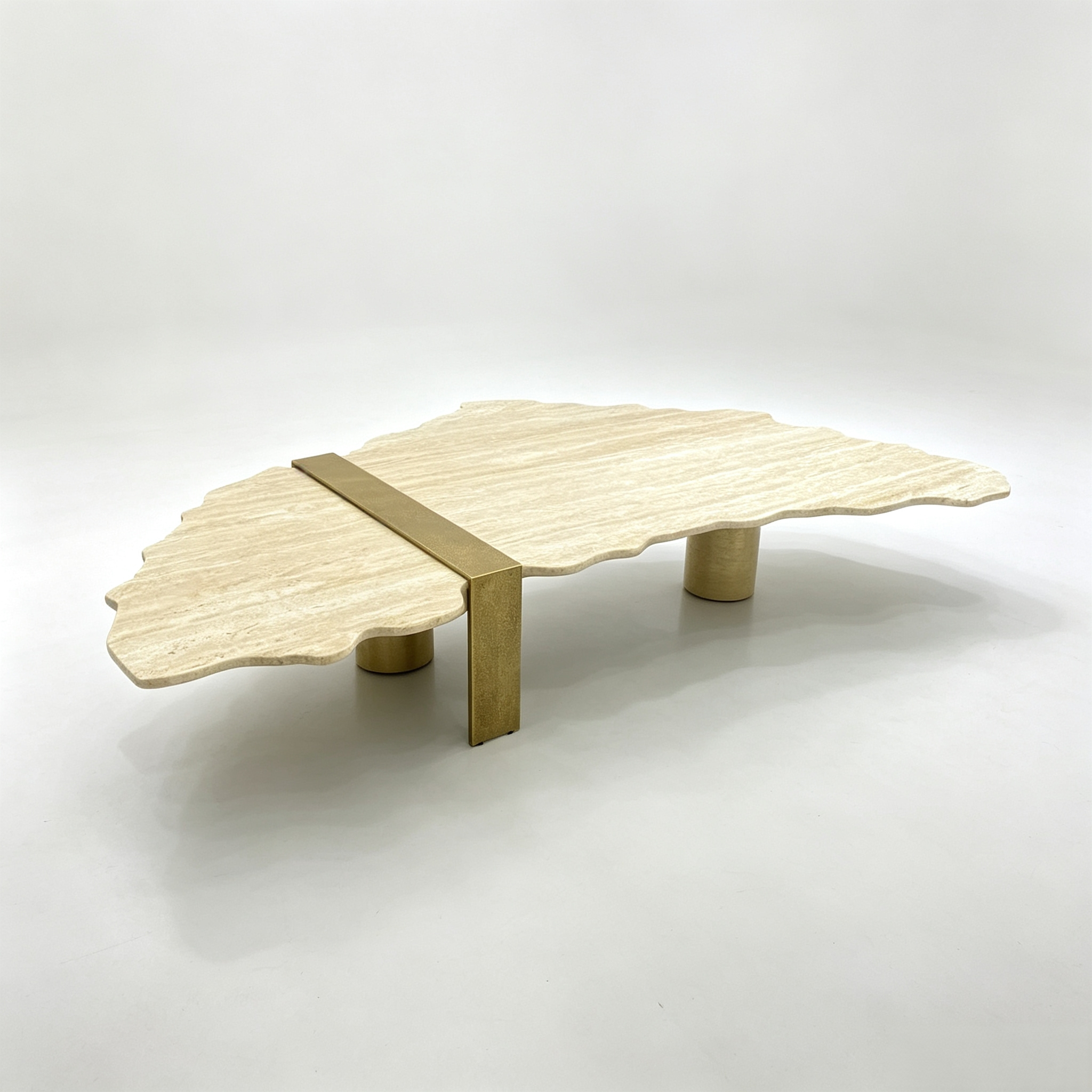 Unique irregular natural travertine coffee table of Middle Eastern villa - Image 3