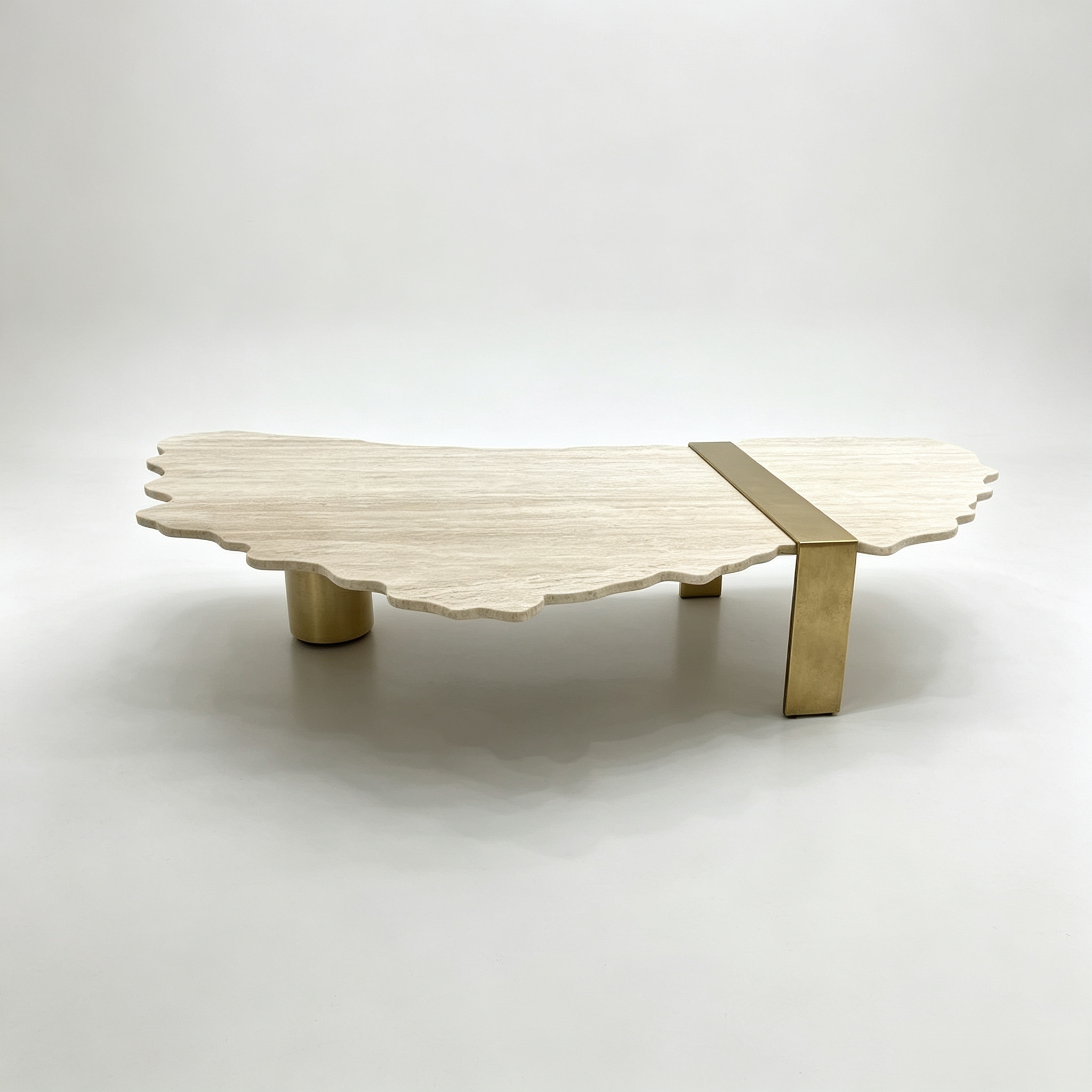 Unique irregular natural travertine coffee table of Middle Eastern villa - Image 5