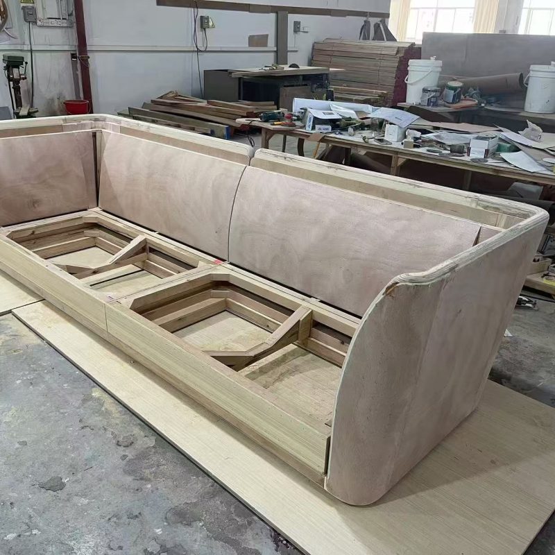 Solid wood frame